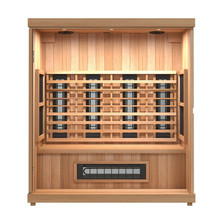 Finnmark FD-3 3-4-Person Full Spectrum Indoor Infrared Sauna + Red Light Therapy | FD-KN003 Finnmark