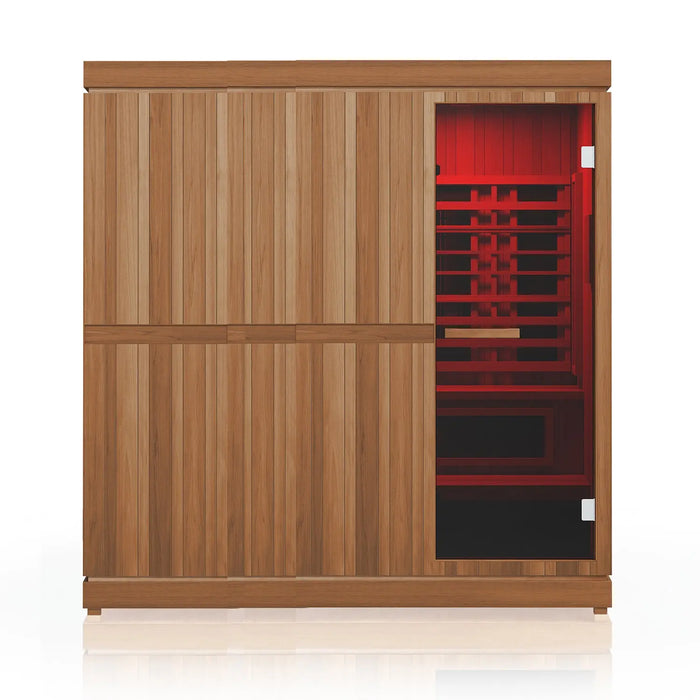 Finnmark FD-5 Trinity 4-Person Hybrid Indoor Infrared & Traditional Steam Sauna + Red Light Therapy | FD-KN005 Finnmark