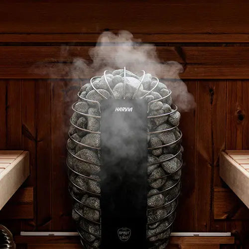 Harvia SP60E Spirit Series 6kW Sauna Heater, Black Harvia