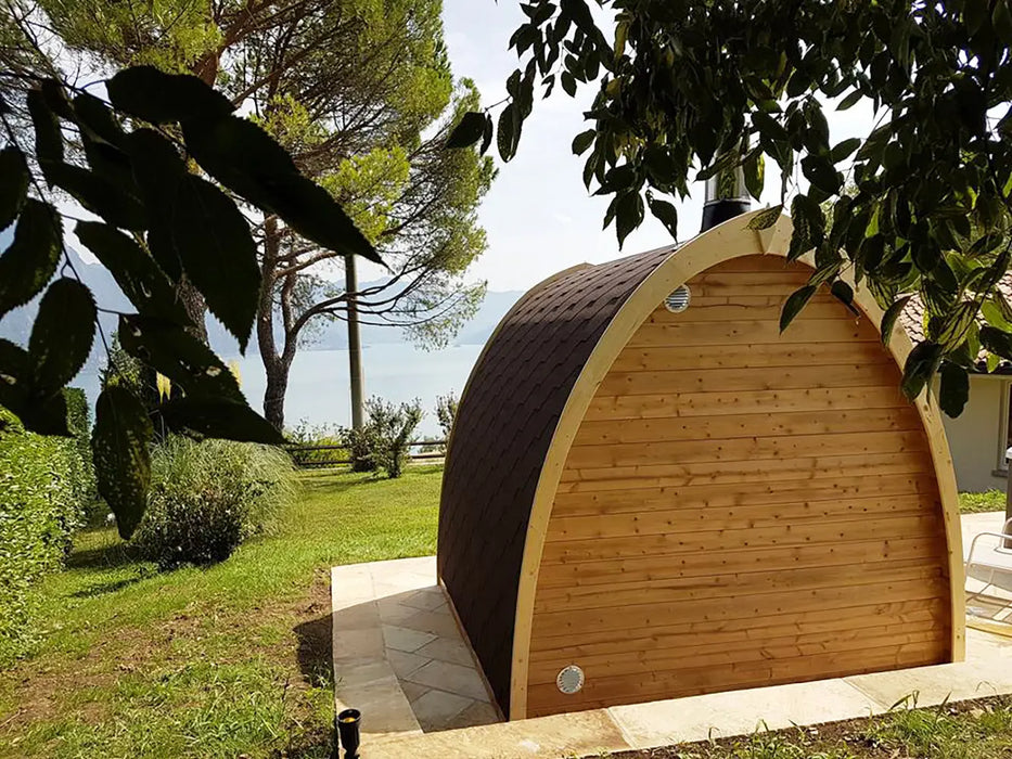 SaunaLife 4 Person G3 Outdoor Traditional Pod Sauna Saunalife